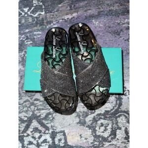 Lauren Lorraine Jelly Black Slide Size Small 6 NIB